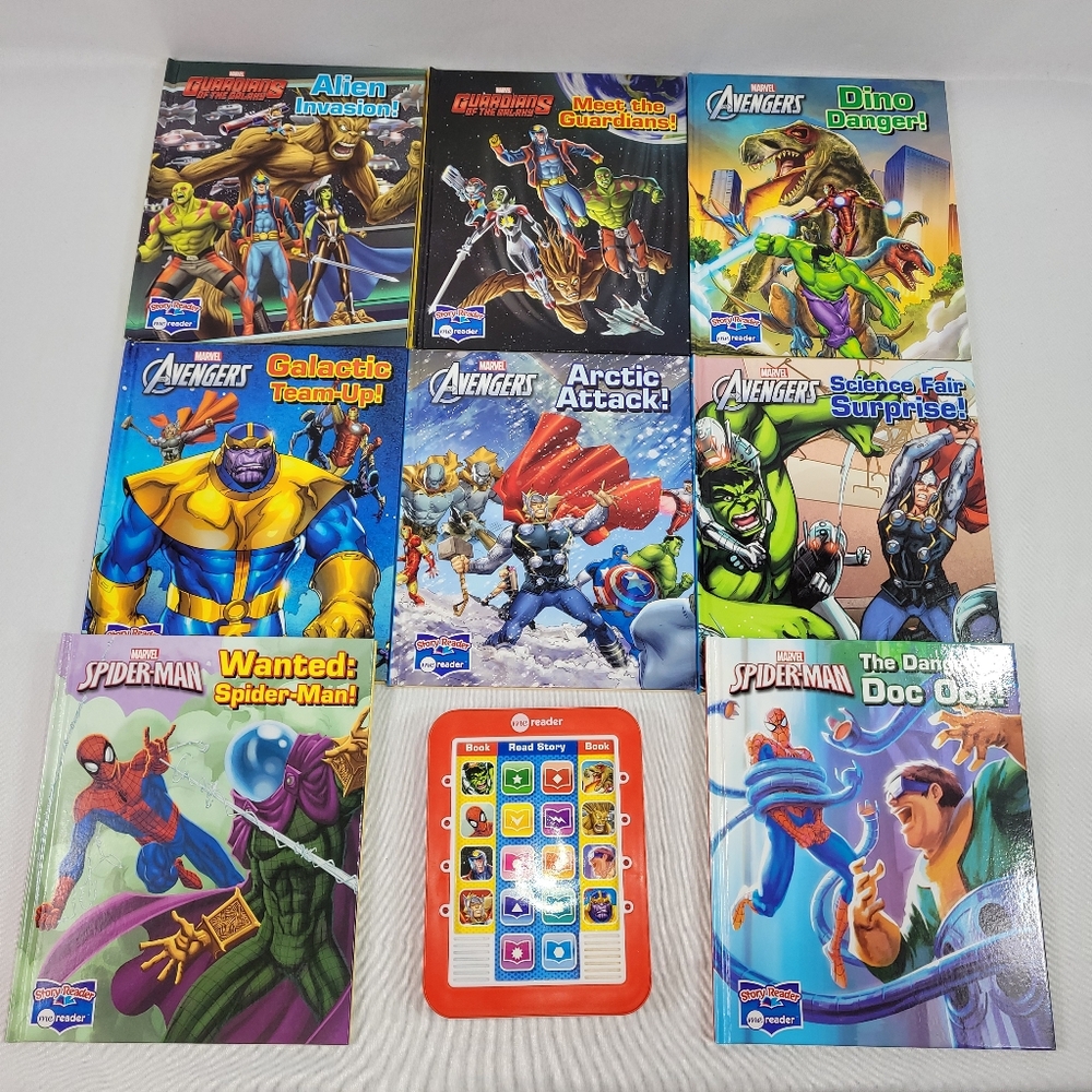 Marvel Comics Me Reader 8 Book Set & Electronic Story Tablet